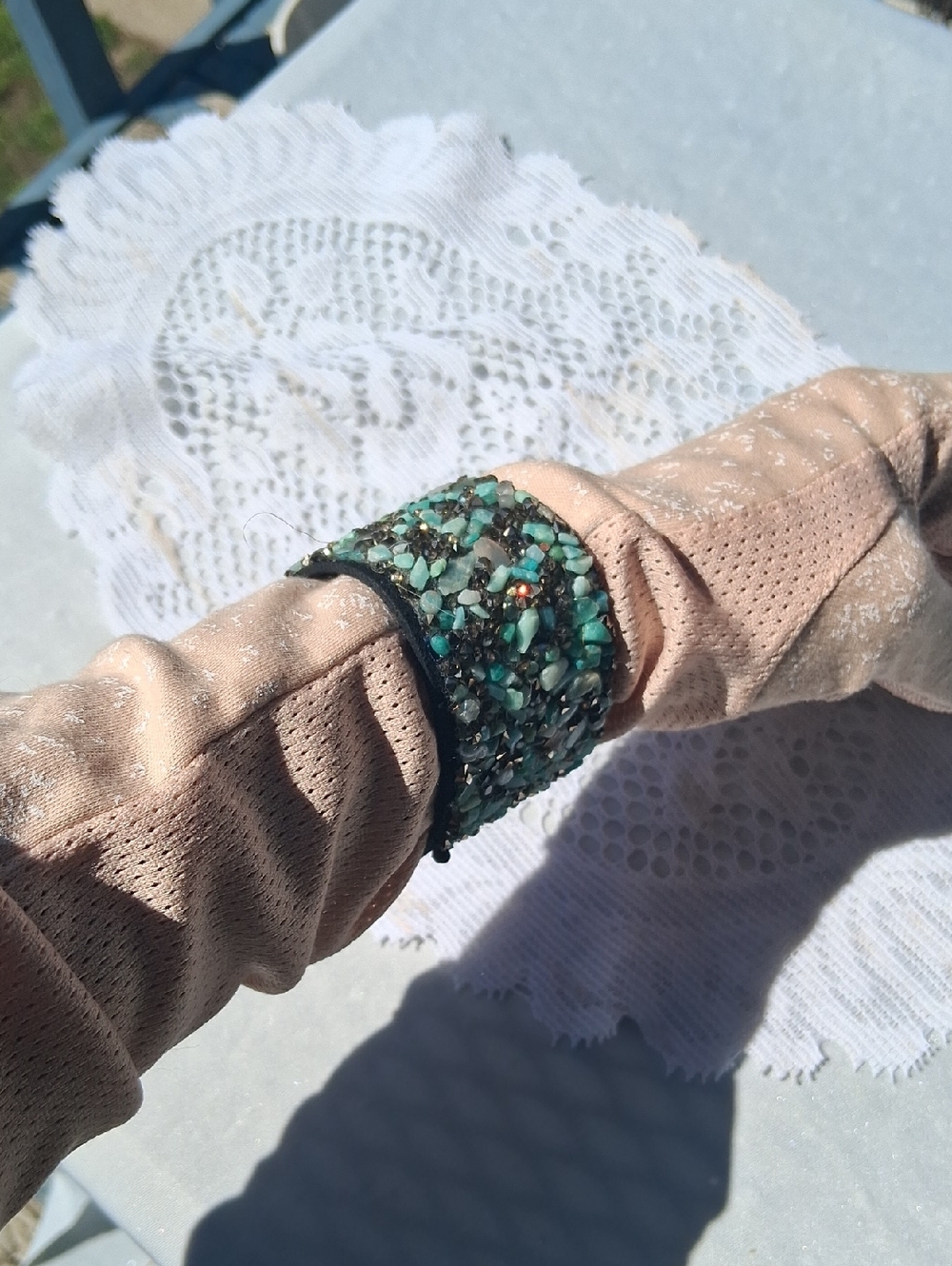 Suede & Stone Braclet - Picture 5 of 5